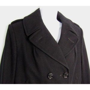 DSCP Quarterdeck Collection Wool PeaCoat Black US Navy Uniform Women's Size 12L